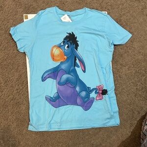 Disney Blue Tee with Eeyore Graphic